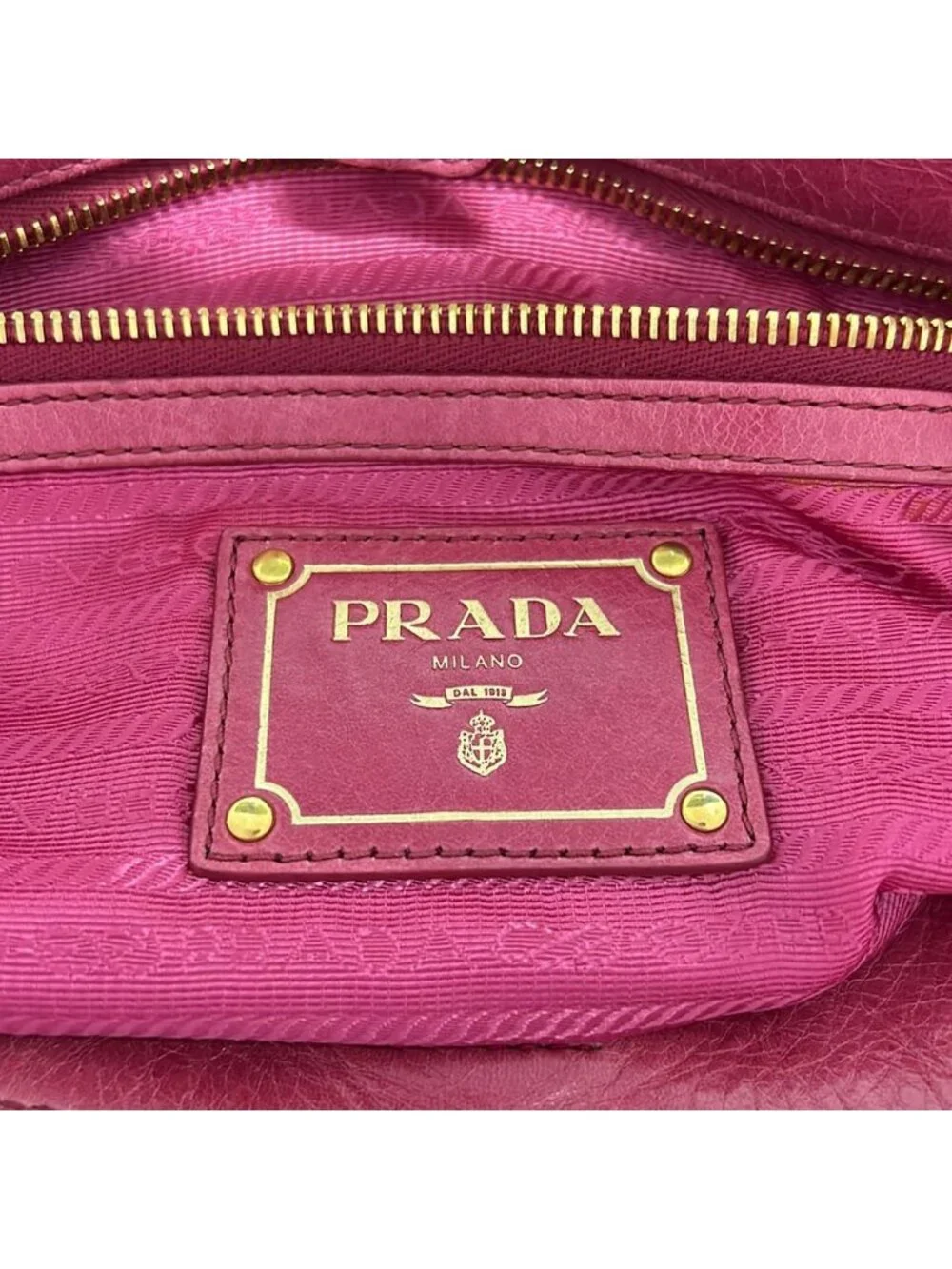 Prada Tote Pink Leather